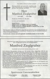 201405ZiegelgruberTodesanzeige u. Nachruf